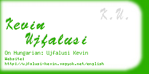 kevin ujfalusi business card